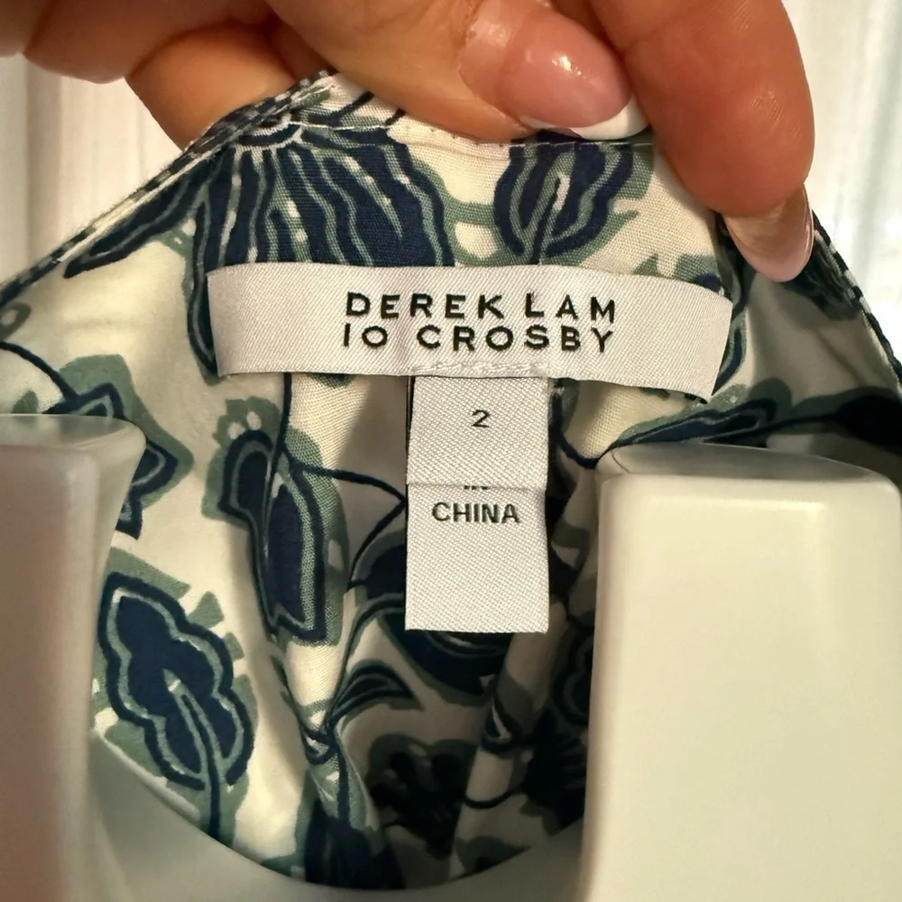 Derek Lam 10 Crosby Kasha Floral Print Shift Dress, Size 2 cotton - Picture 10 of 15